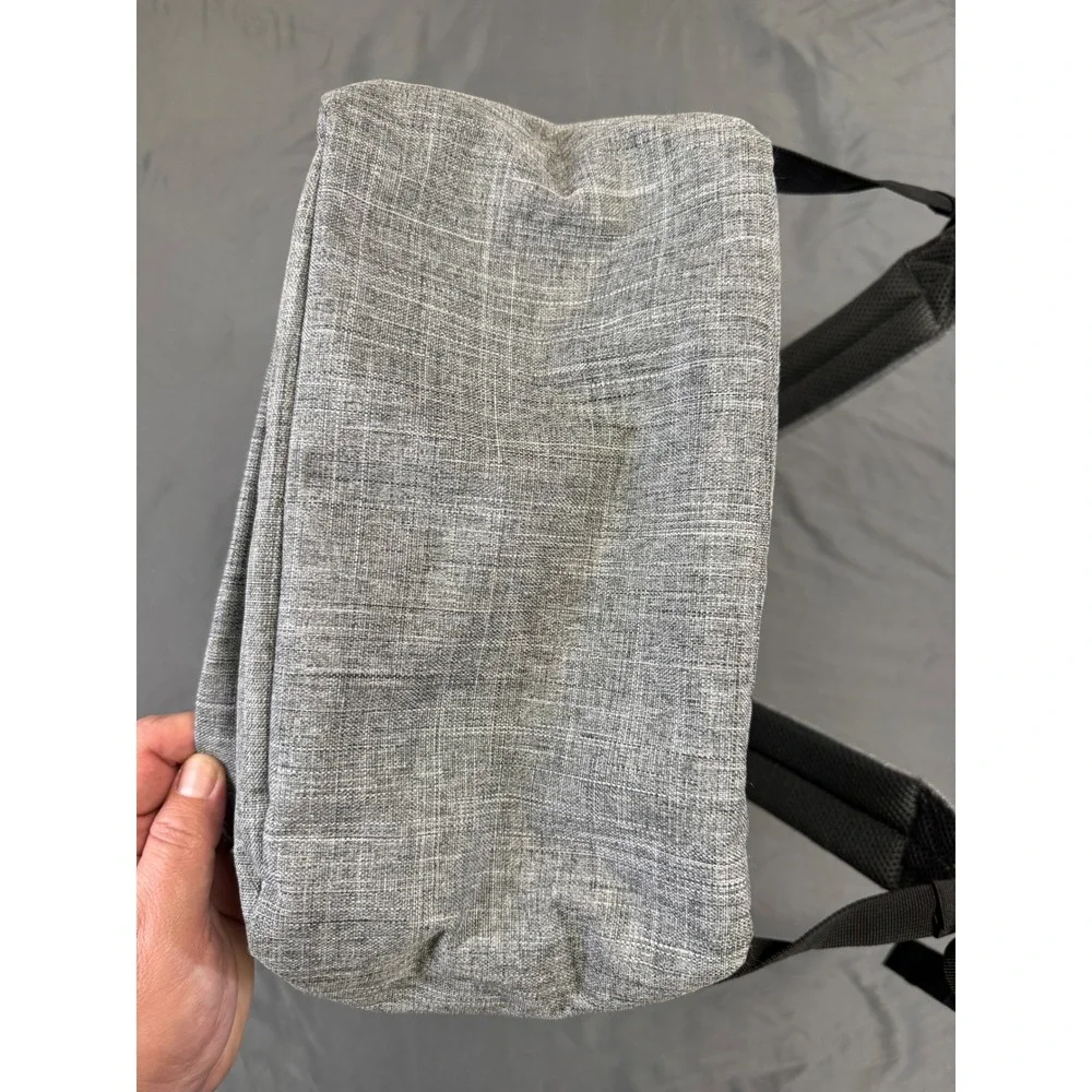 Herschel Supply Co Heritage Backpack Grey Crosshatch Striped Liner School Bag
